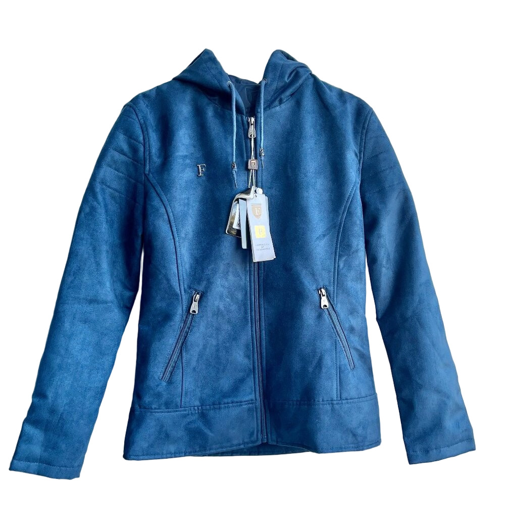 Ferrari Women's Blue Hooded Jacket Medium